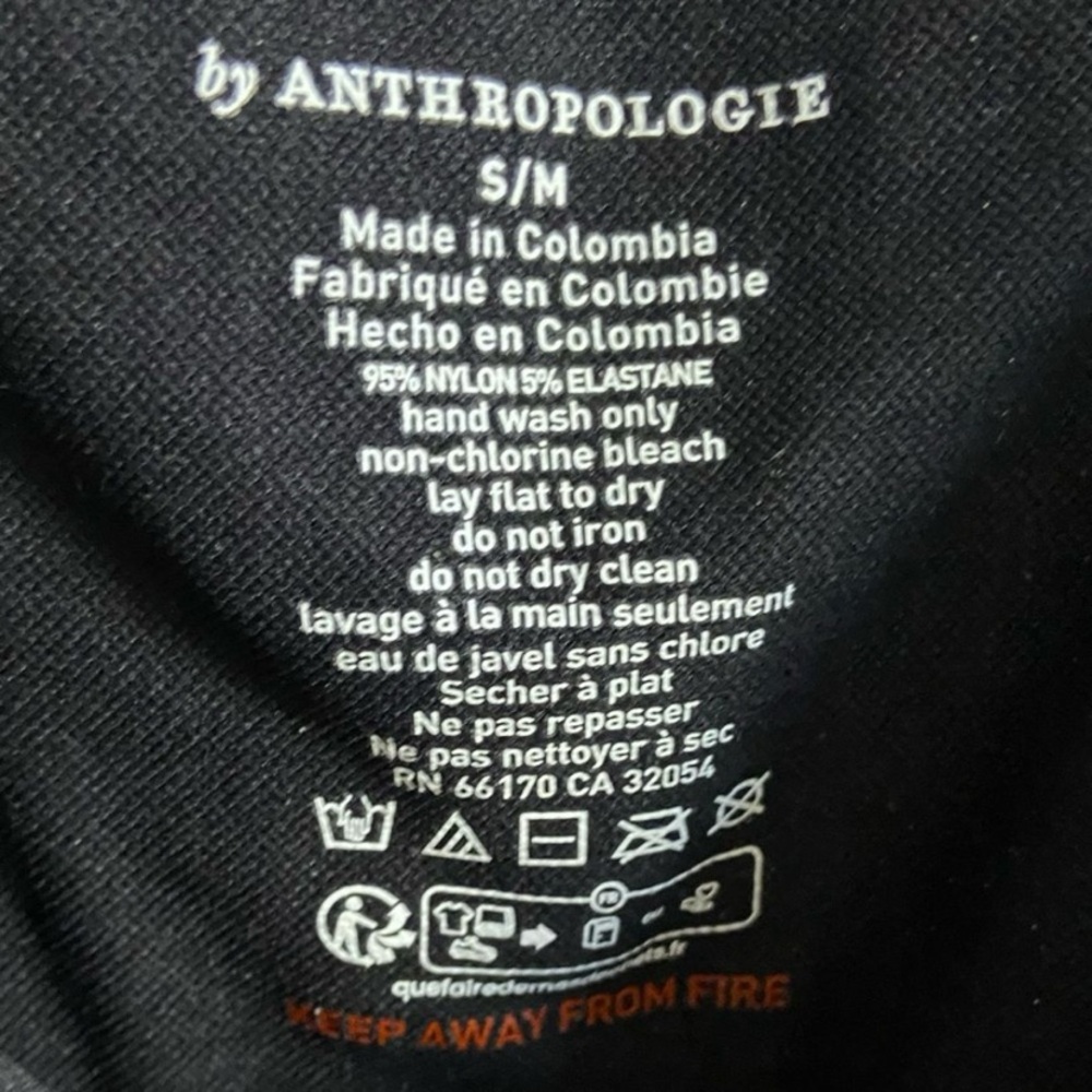 Anthropologie Black Crisscross Bodysuit S/M NWT - Picture 6 of 7